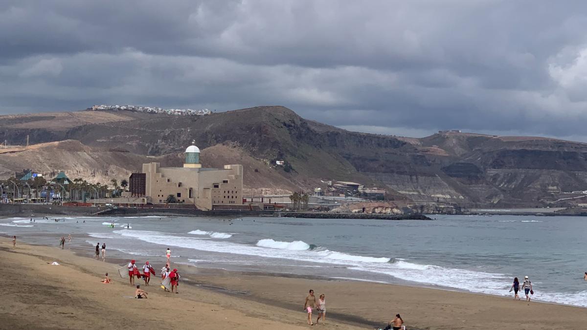 Las Canteras, en la tarde de este jueves, 1 de junio