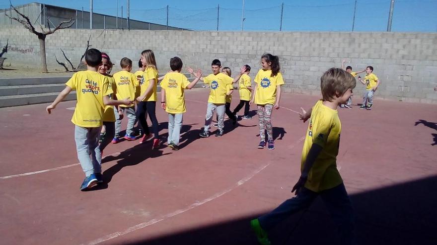 Escolars participants al taller