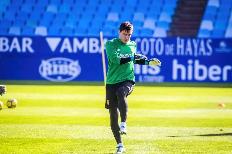 Sesión de entrenamiento del Real Zaragoza