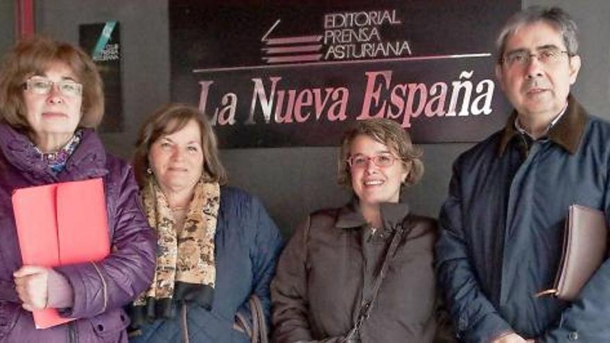 Laura González, Mari Luz G. de Benito, Teresa Muñoz y José Luis Novoa. | david steam