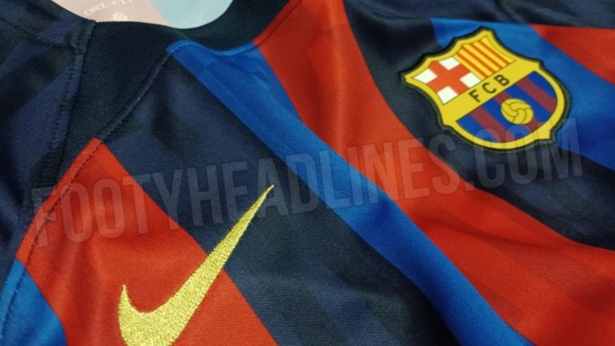 Así es la primera imagen real de la camiseta 2022/23 del Barça