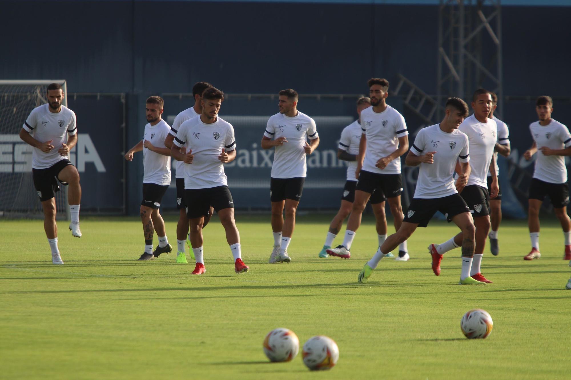 Entrenamiento del Málaga CF de este jueves 12 de agosto