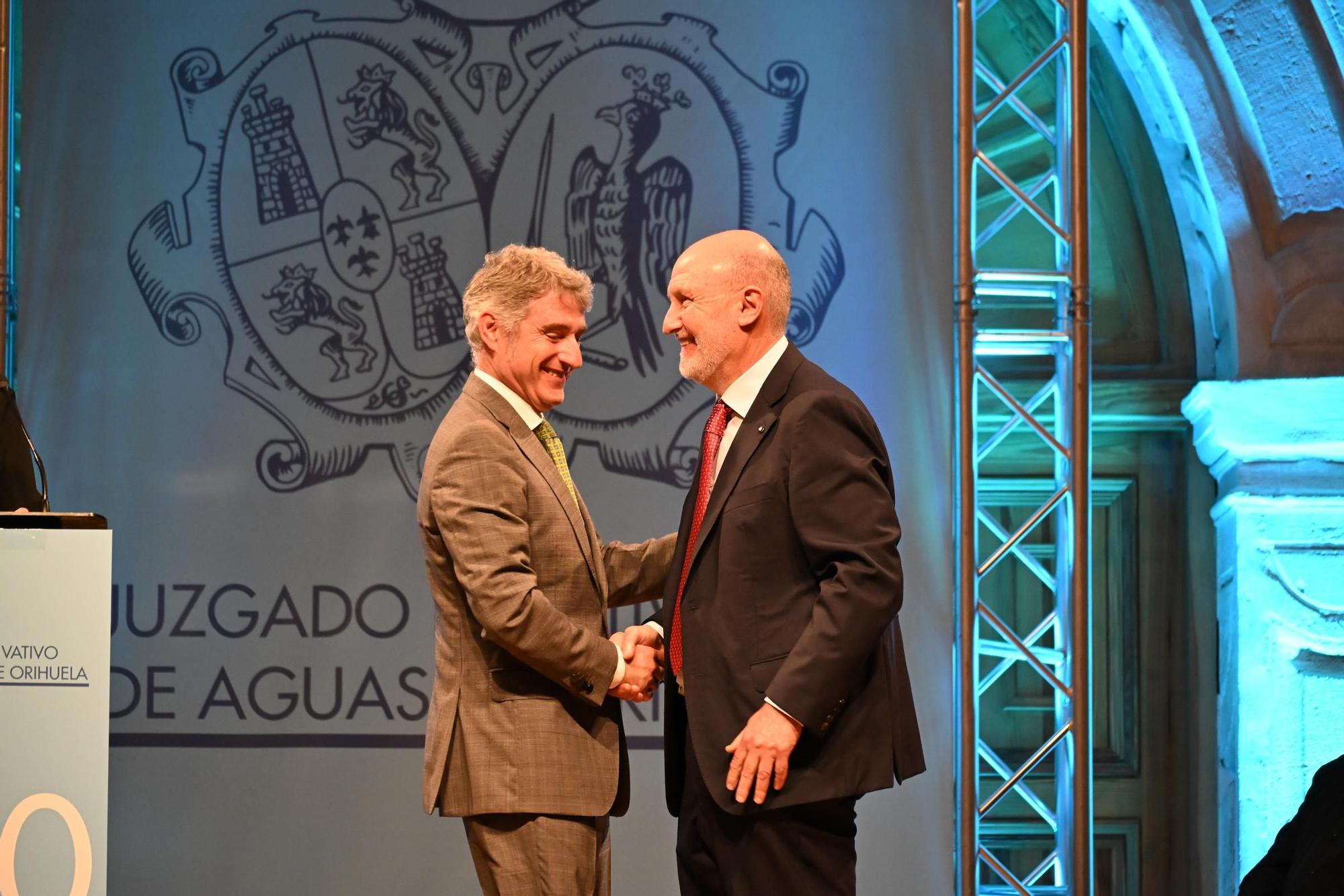 Entrega de los Premios de las Aguas en el 750 aniversario del Juzgado Privativo de Aguas de Orihuela