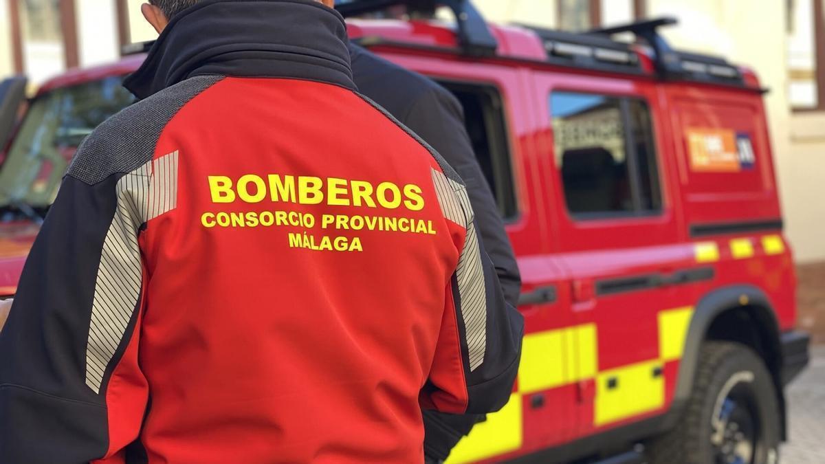 Un bombero del Consorcio Provincial de Málaga.