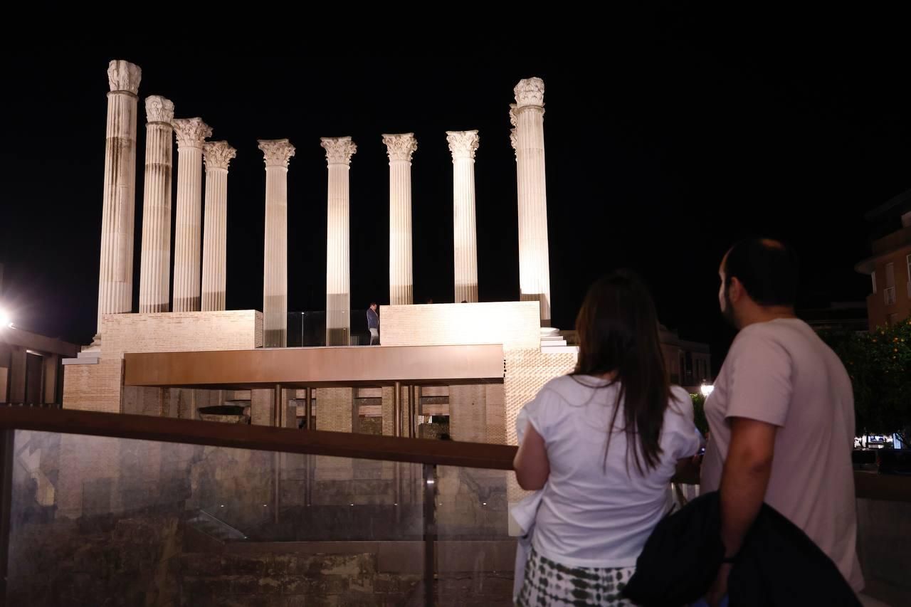El Templo Romano estrena su nueva iluminación
