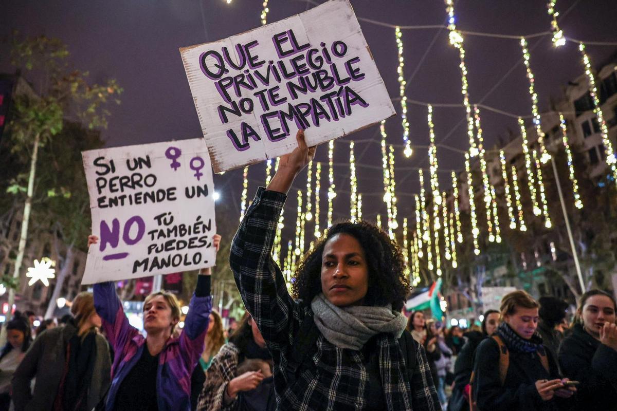 Barcelona clama NO a la violencia hacia las mujeres