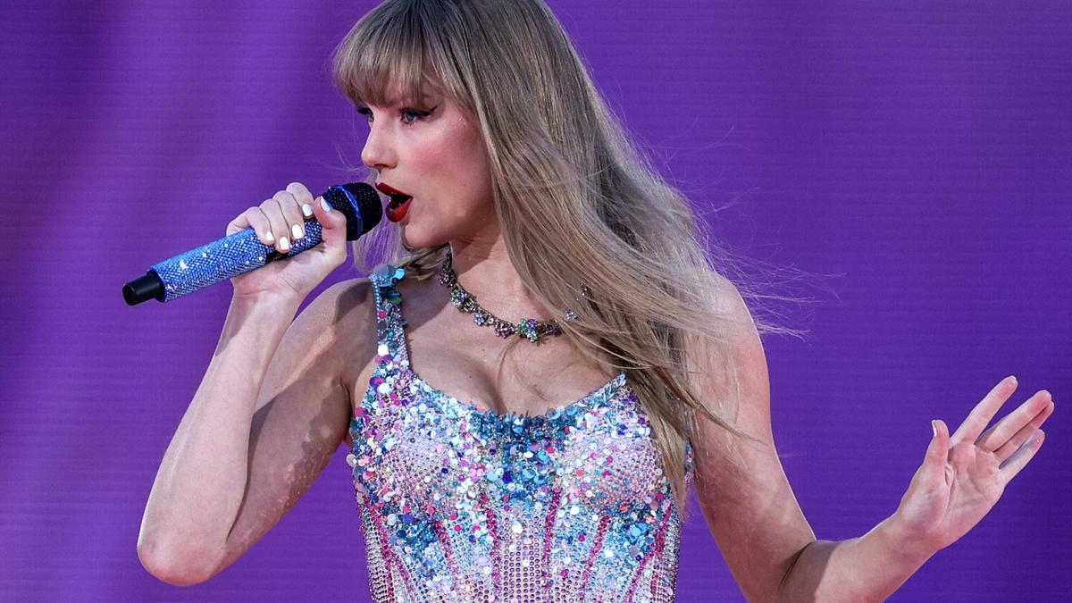 La cantante y compositora Taylor Swift, en un concierto en Lisboa.