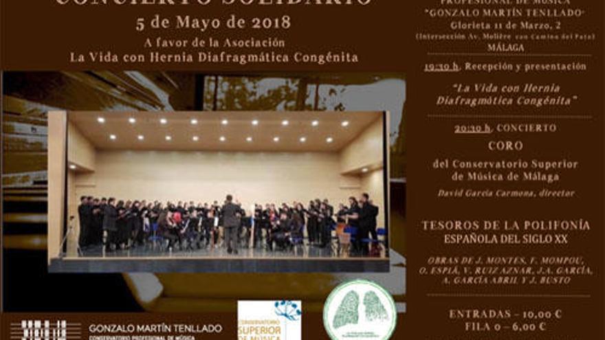 Concierto solidario en beneficio de afectados de hernia diafragmática congénita