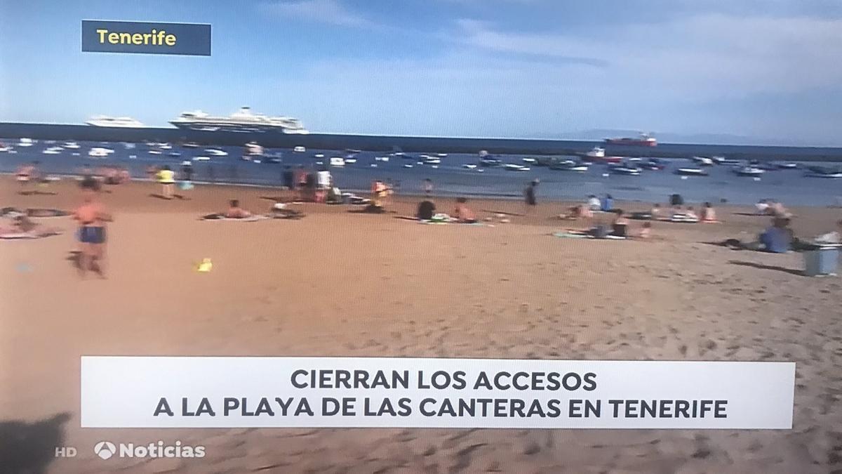 Vuelven a situar la playa de Las Canteras en Tenerife