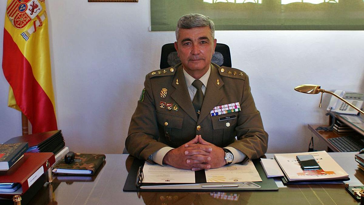 Francisco Luis Pollo, coronel jefe del Parque y Centro de Mantenimiento de Vehículos de Ruedas Nº2.