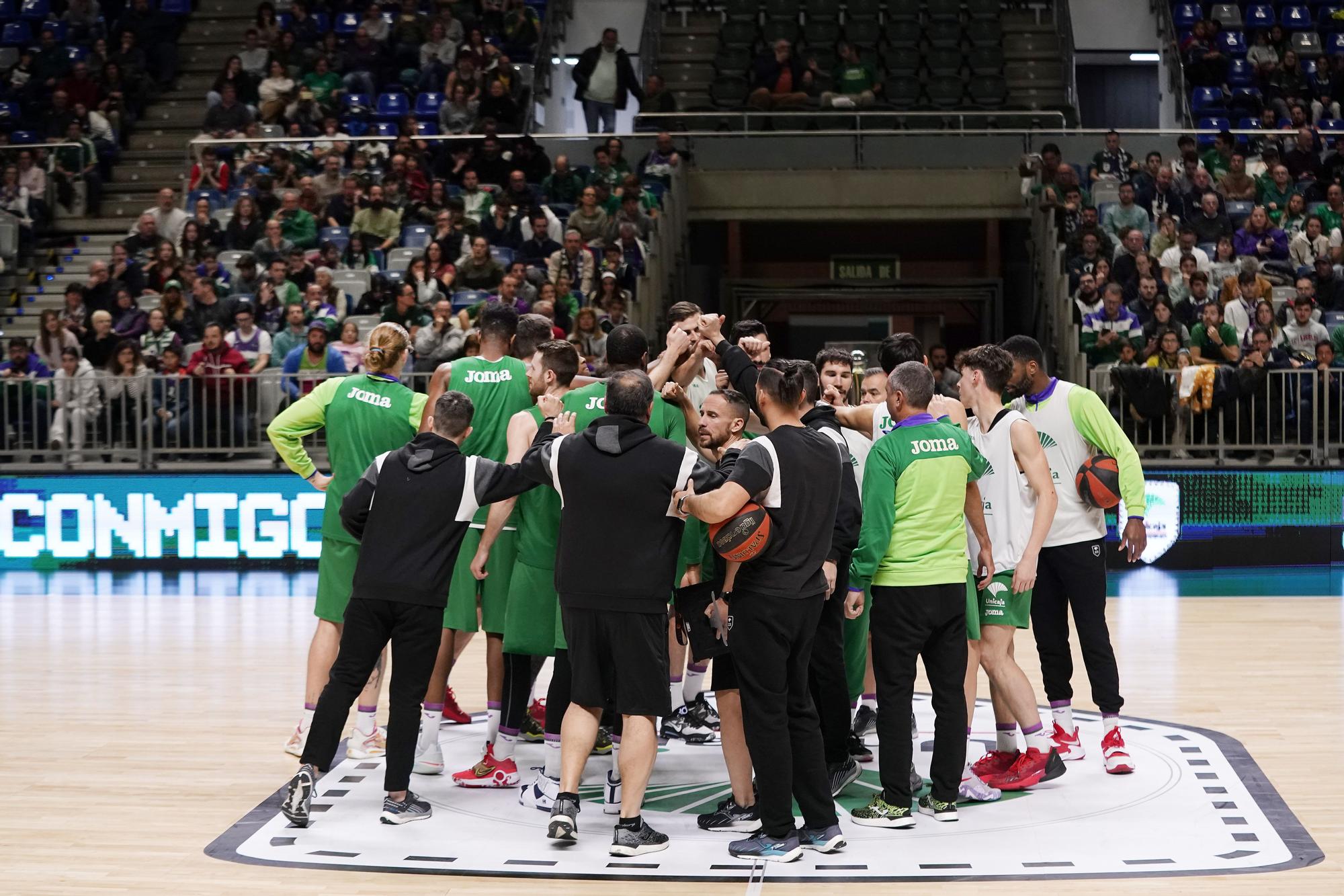 Primer entrenamiento del Unicaja tras ganar la Copa del Rey