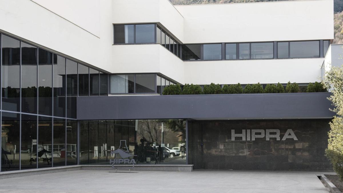 Entrada de la sede de Hipra.