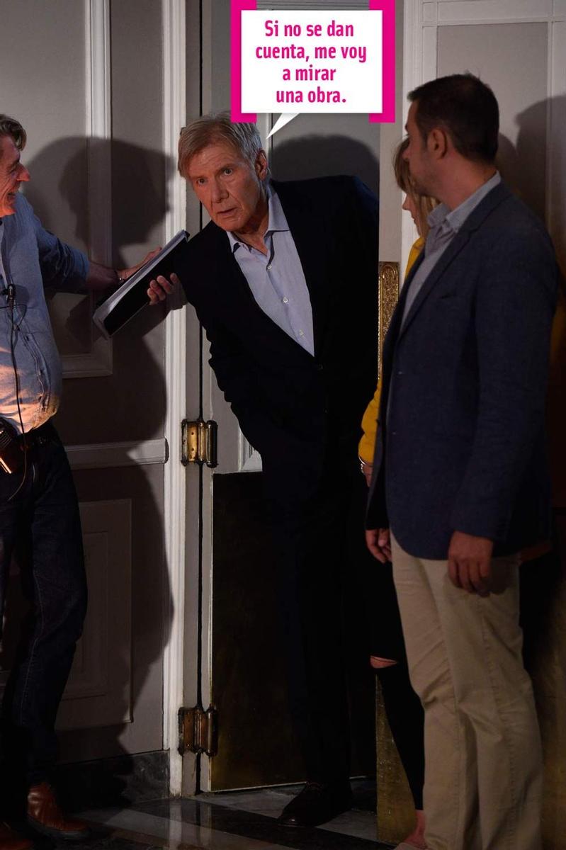 Harrison Ford, se está pensando lo de salir al photocall