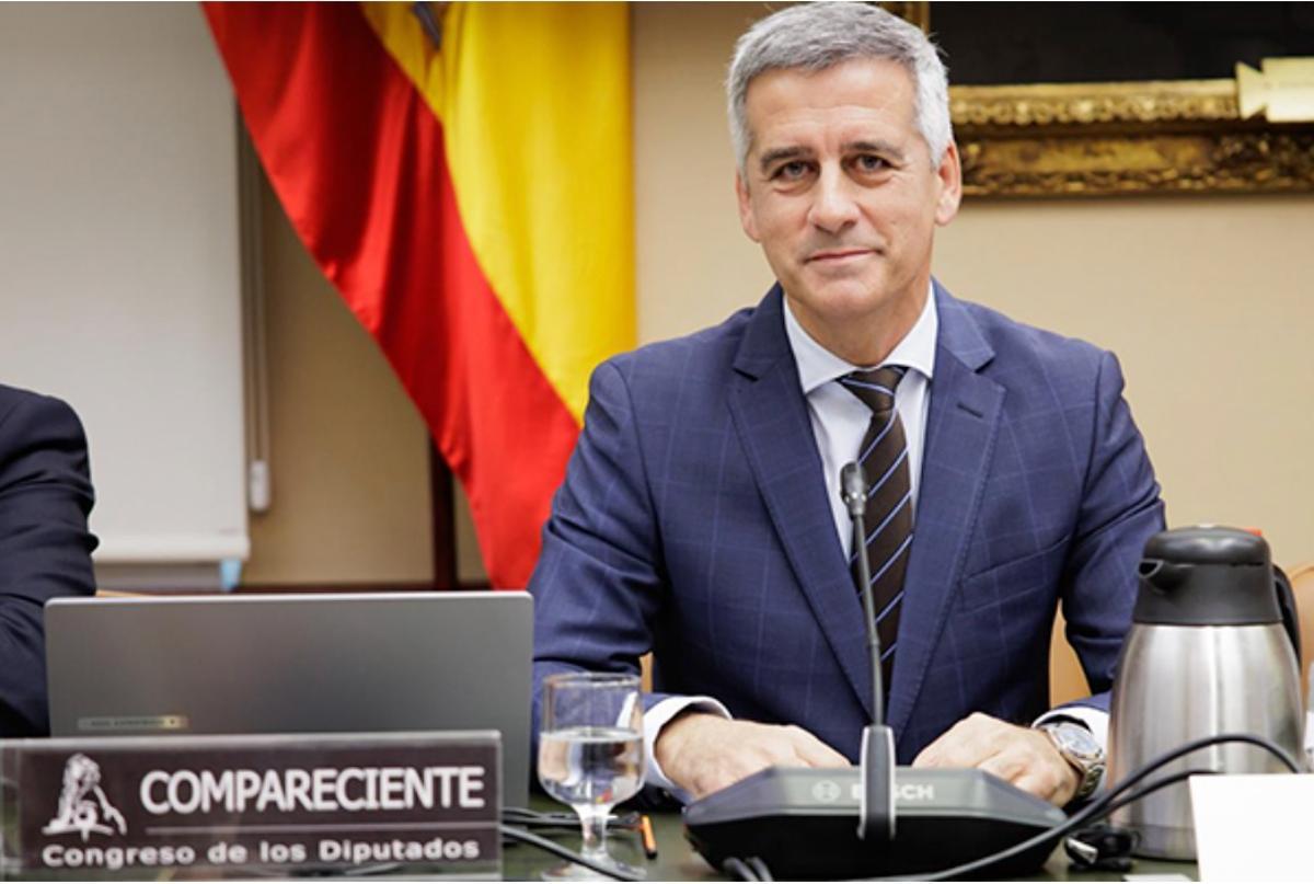 Enrique Lorca, durante su reciente comparecencia en el Congreso.