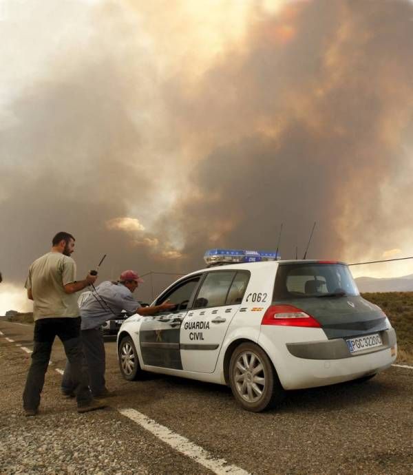 Fotogalería del incendio en Trasobares