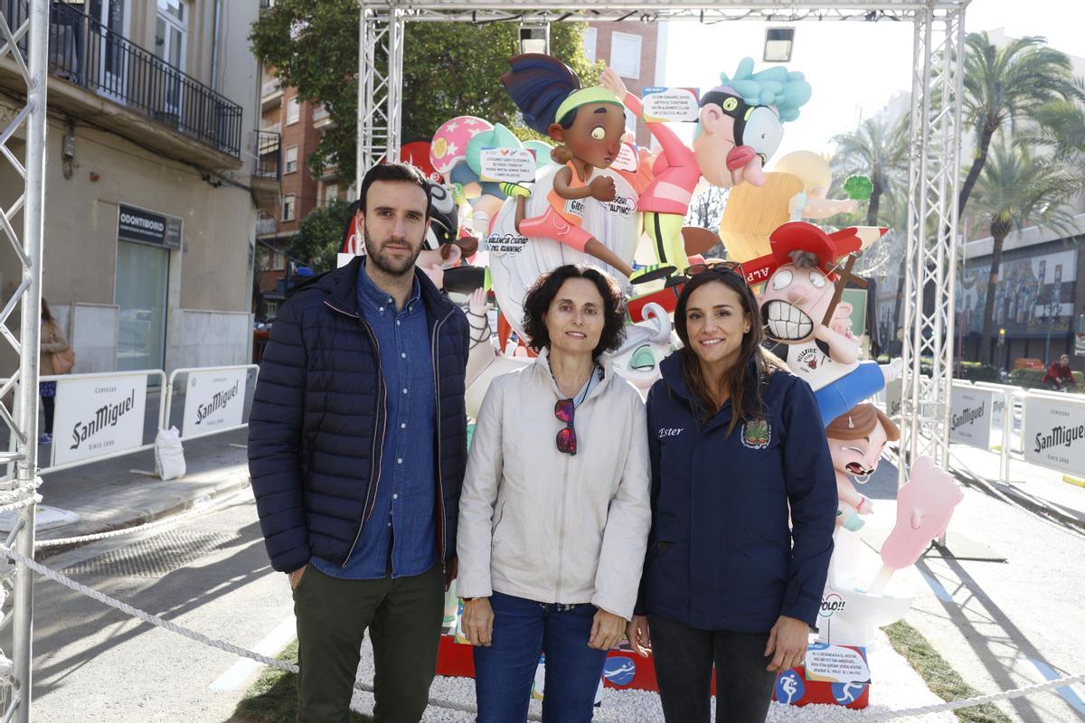 Sergi Borrás, Pilar López y Ester Martín-Sacristán.