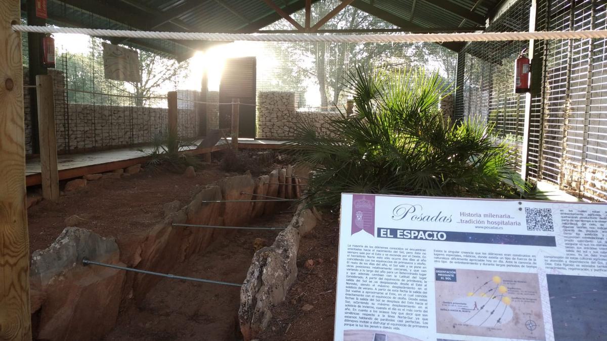 Uno de los dólmenes de la Sierrazuela de Posadas abiertos al público.