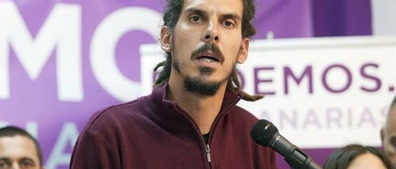 El secretario de Organización y diputado de Unidas Podemos, Alberto Rodríguez