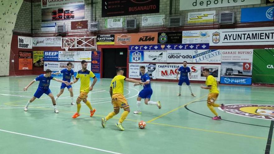 Momento del encuentro del Atlético Benavente. | Cedida