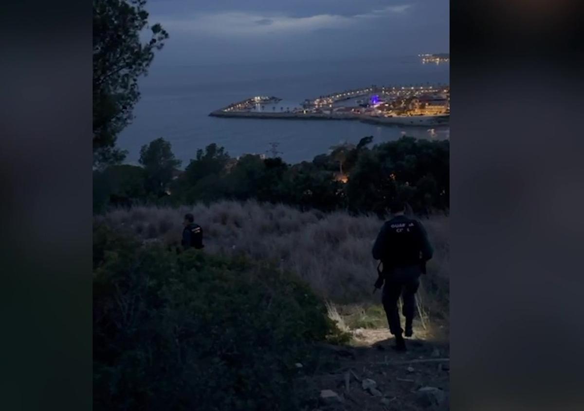 Detenido tras lanzarse por un barranco para escapar de un control de la Guardia Civil en Sitges