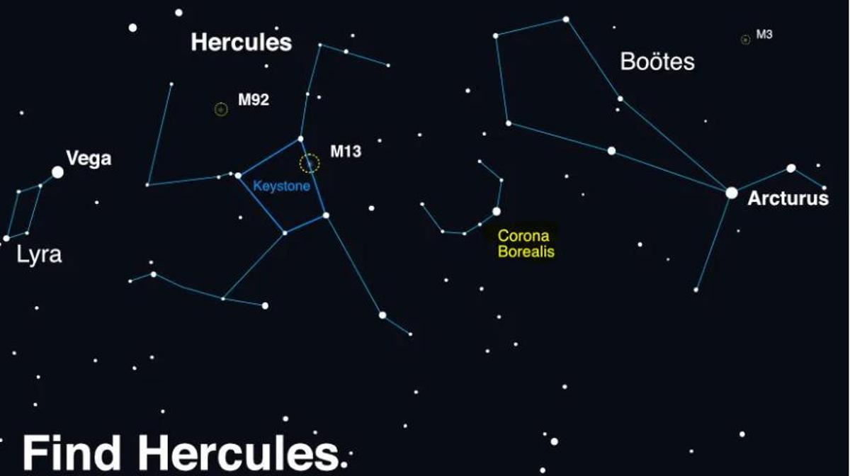 La nova se podrá ver en la constelación Corona Borealis al costado de Hércules