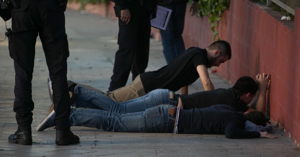 Al menos cuatro detenidos en una pelea entre aficionados del Hércules y del Castellón.