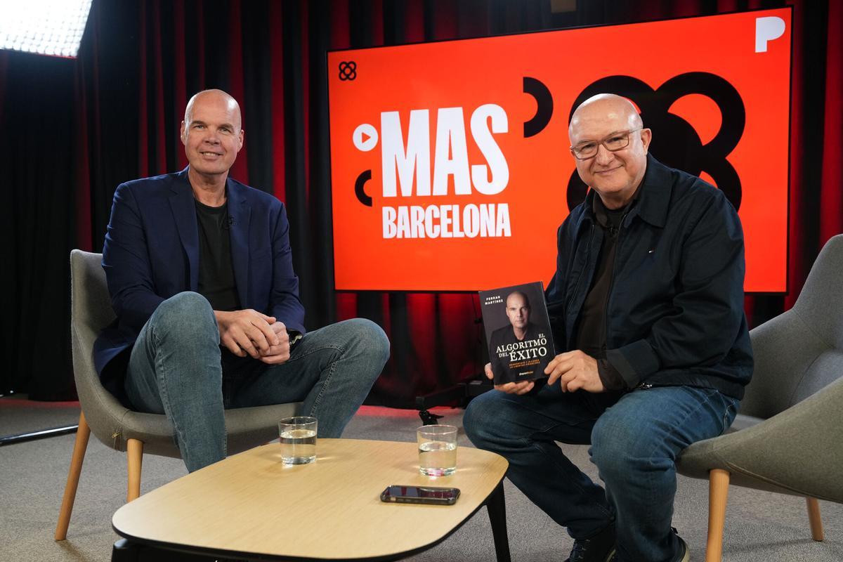 Ferran Martínez y Sergi Mas en el plató de El Periódico.