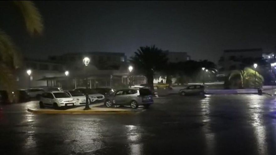 Lluvia en Costa Teguise (8/12/2022)