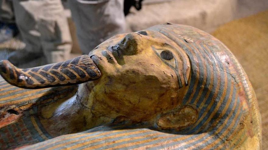 El sarcófago del sacerdote del dios Amón Ra.