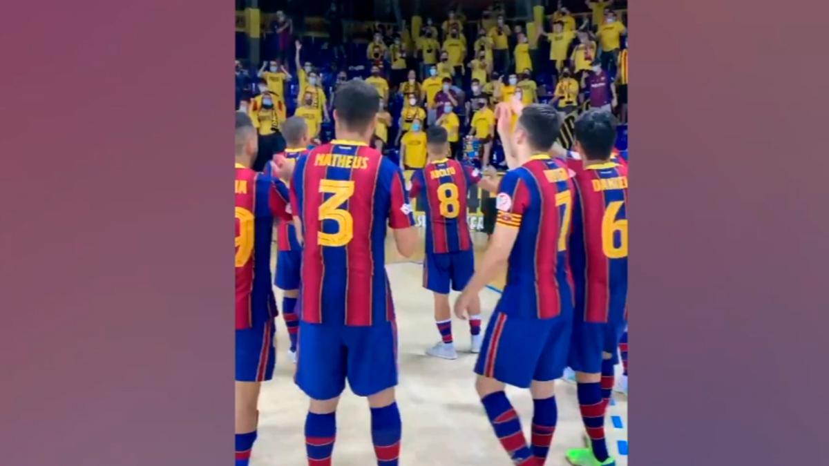Así fue la celebración del Barça en Palma