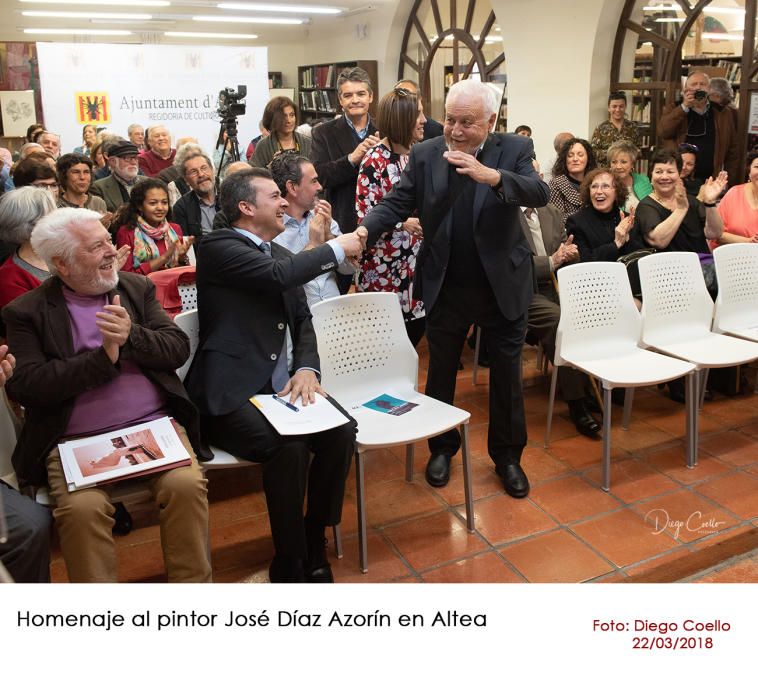 El pintor José Díaz Azorín, homenajeado en Altea