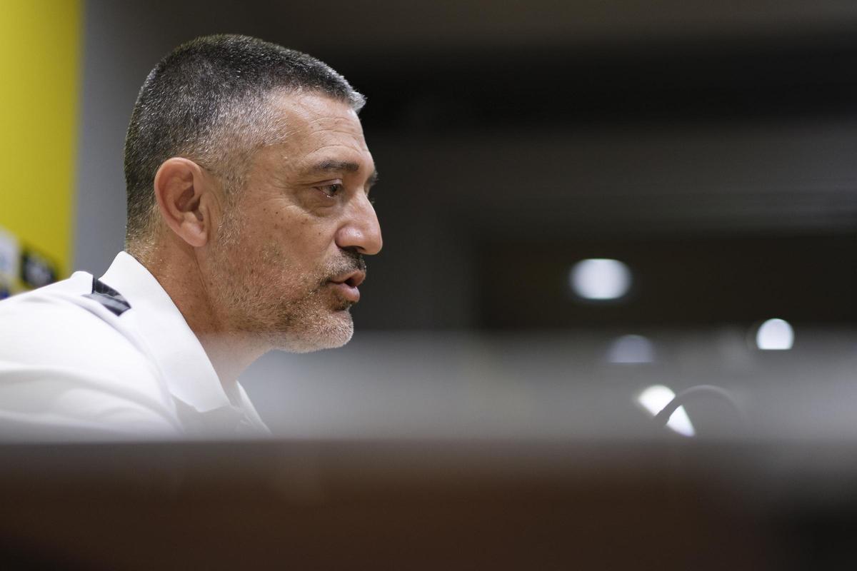 García Pimienta en rueda de prensa que ofreció este sábado