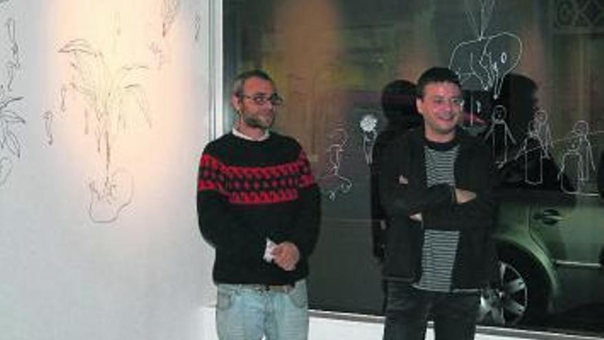 Daniel Romero y Fernando Gutiérrez, autores de la muestra.
