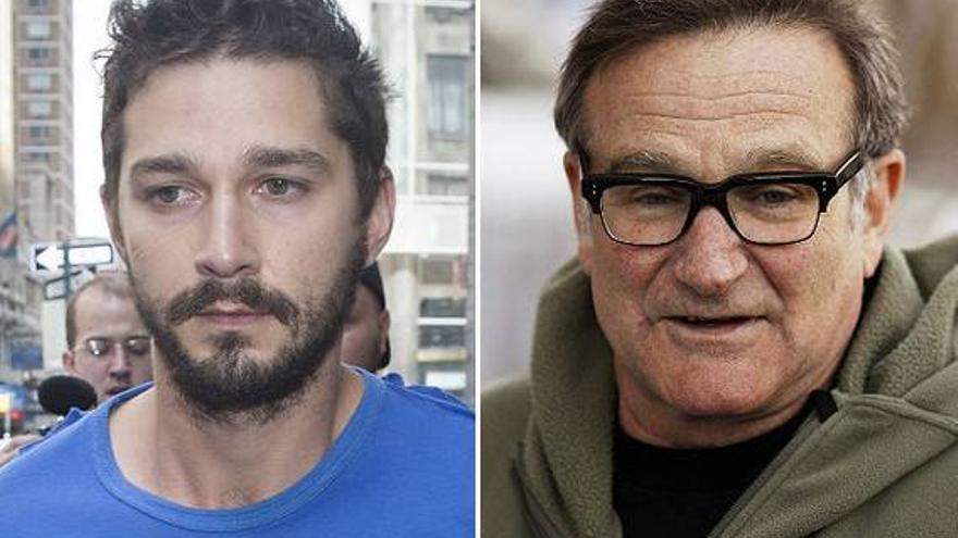 Shia LaBeouf y Robin Williams buscan ayuda para tratar sus adicciones