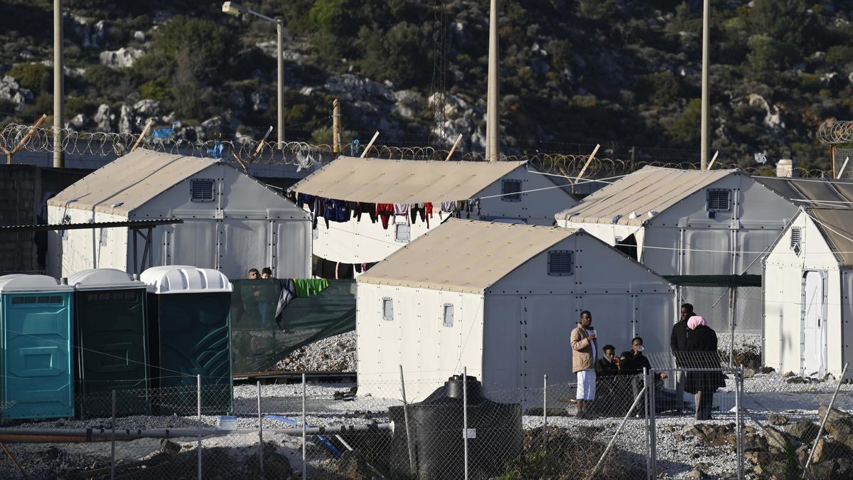 Centre de migrants a Lesbos