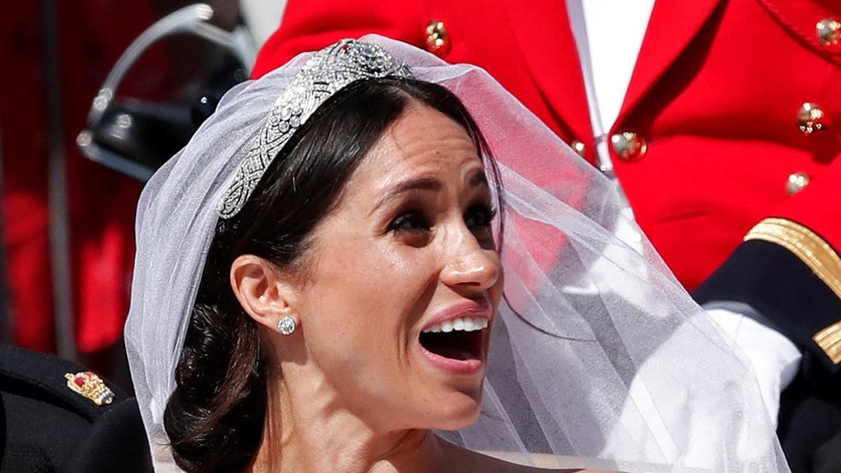 Meghan Markle, sorprendida en su boda