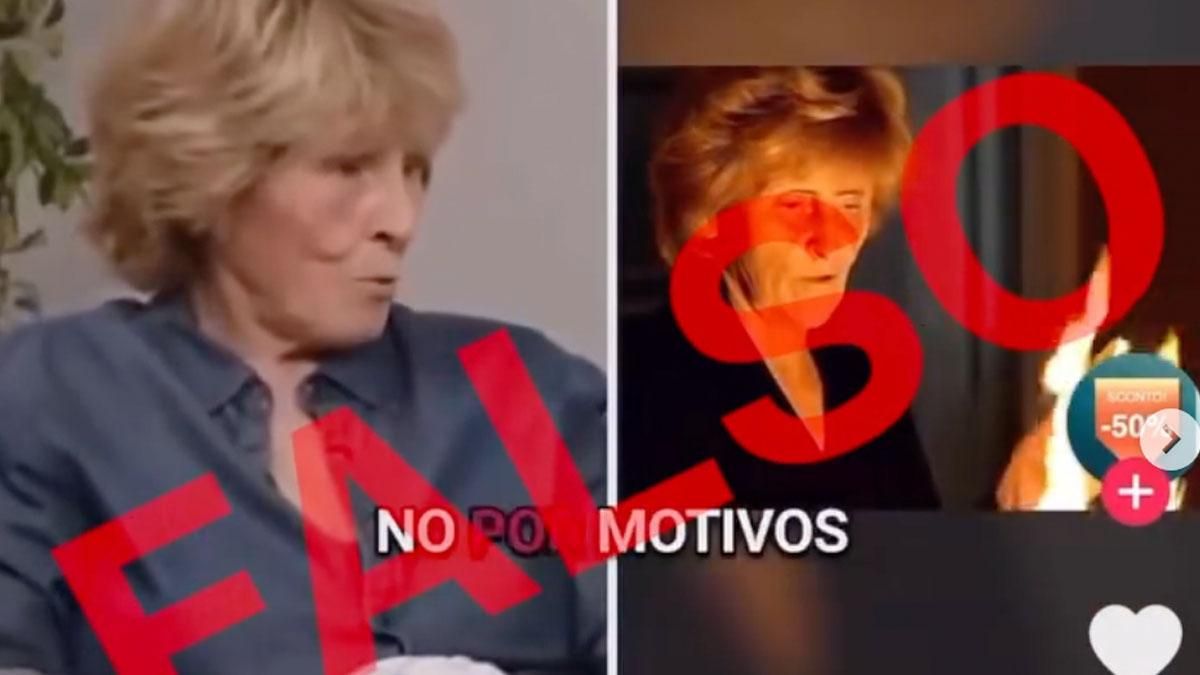 Mercedes Milá estalla contra TikTok por un vídeo falso creado con IA:  "Están usando mi imagen para vender productos"