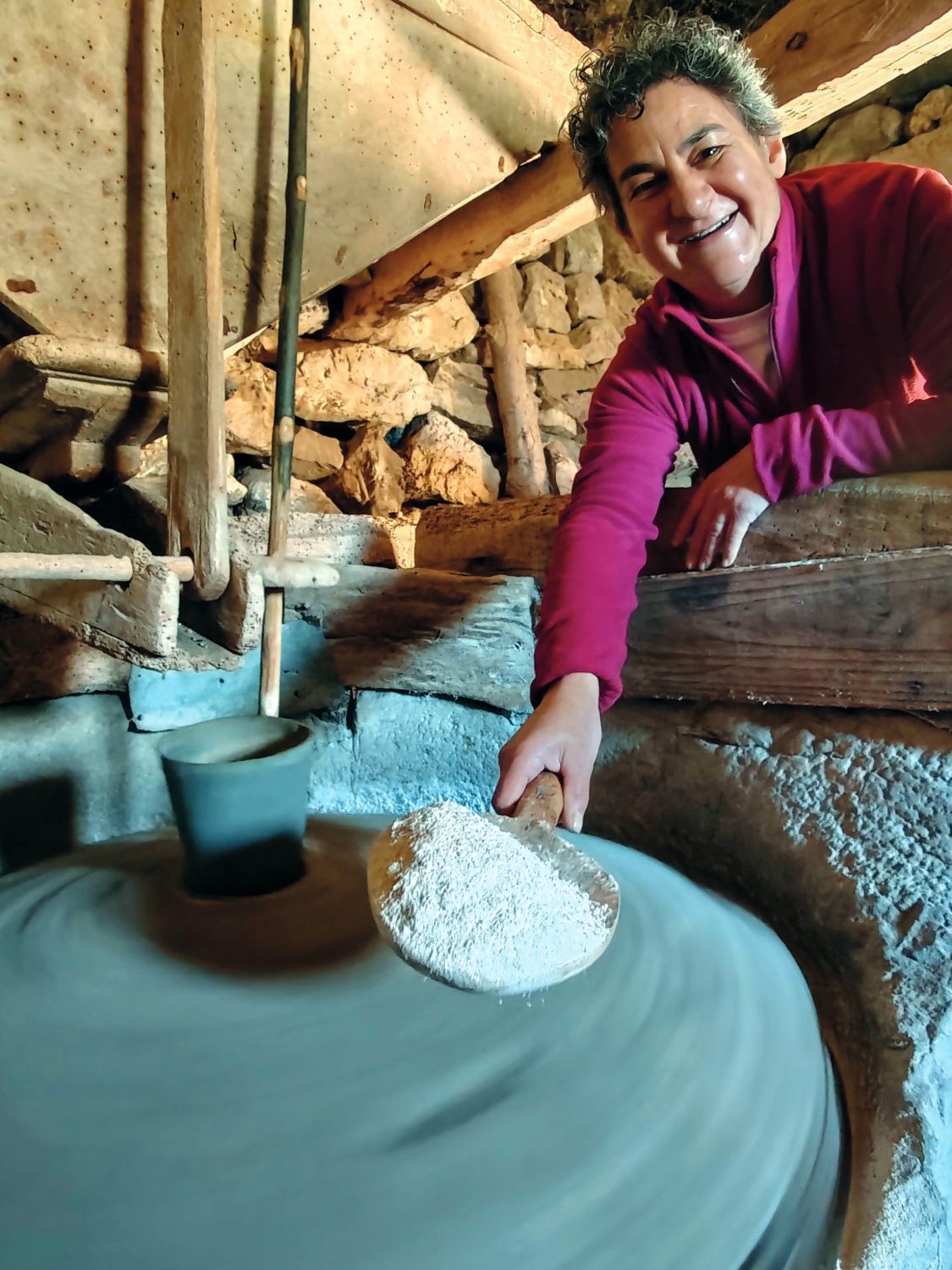 Guillermina Tablón en el Molino de Guillermina.