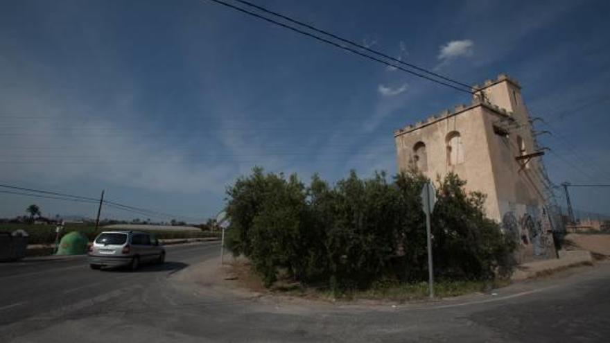 Zona en la que se declaró ayer el incendio en la partida de Algorós.