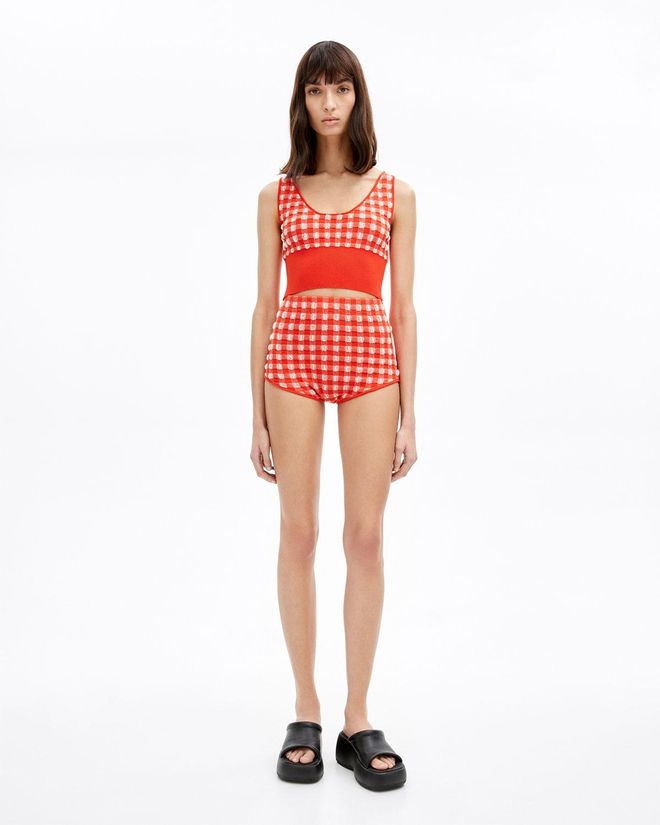 El look de top + shorts