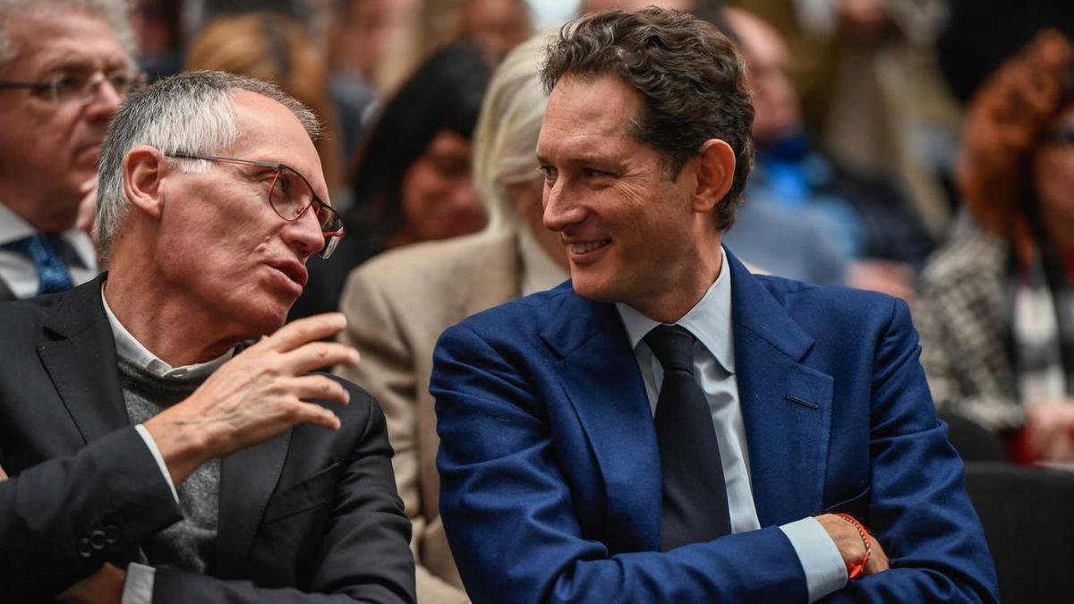 Tavares y Elkann, cuando las cosas iban bien en Stellantis.