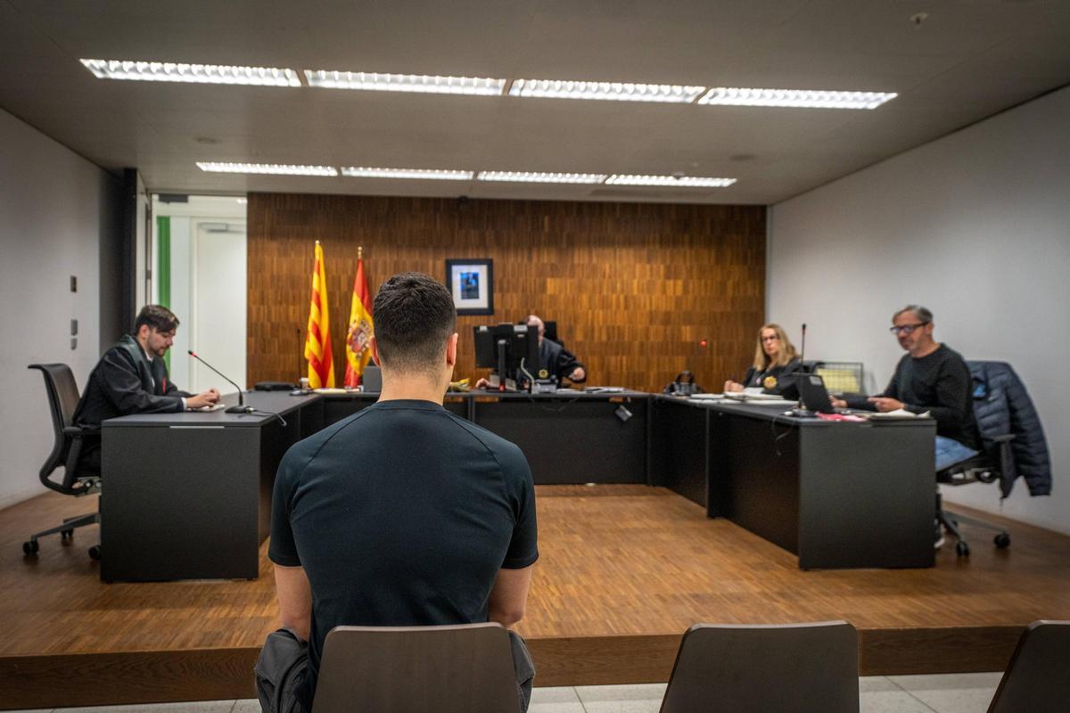Imagen tomada en el tercer juzgado de guardia para juicios inmediatos por delitos leves, en Ciutat de la Justicia de Barcelona. Foto archivo
