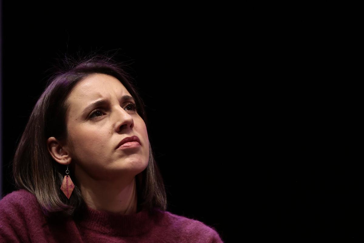 La eurodiputada de Podemos Irene Montero en un acto el pasado mes de enero.