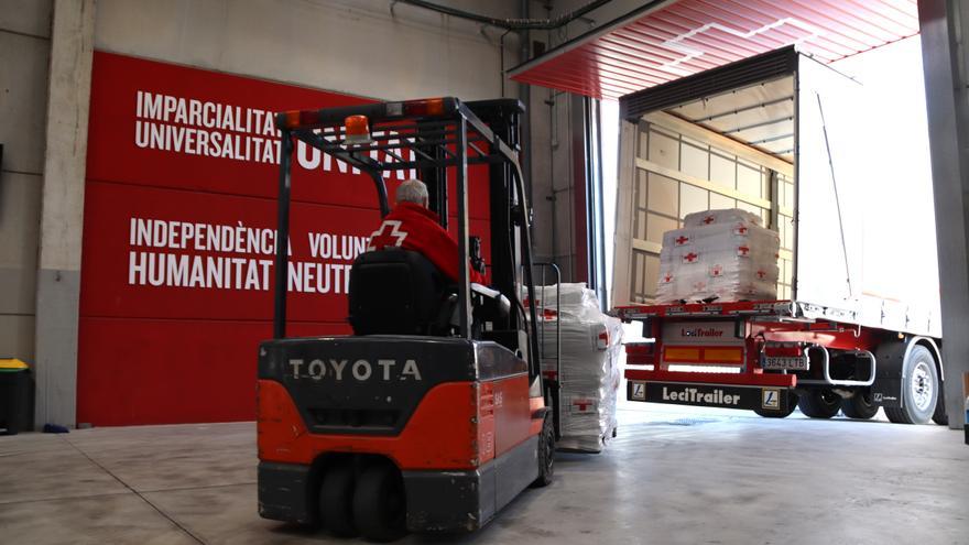 La Creu Roja envia des de l&#039;Anoia 34 tones d’ajut humanitari pel terratrèmol de Turquia i Síria