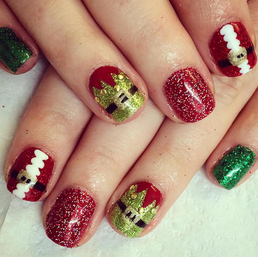 Uñas navideñas