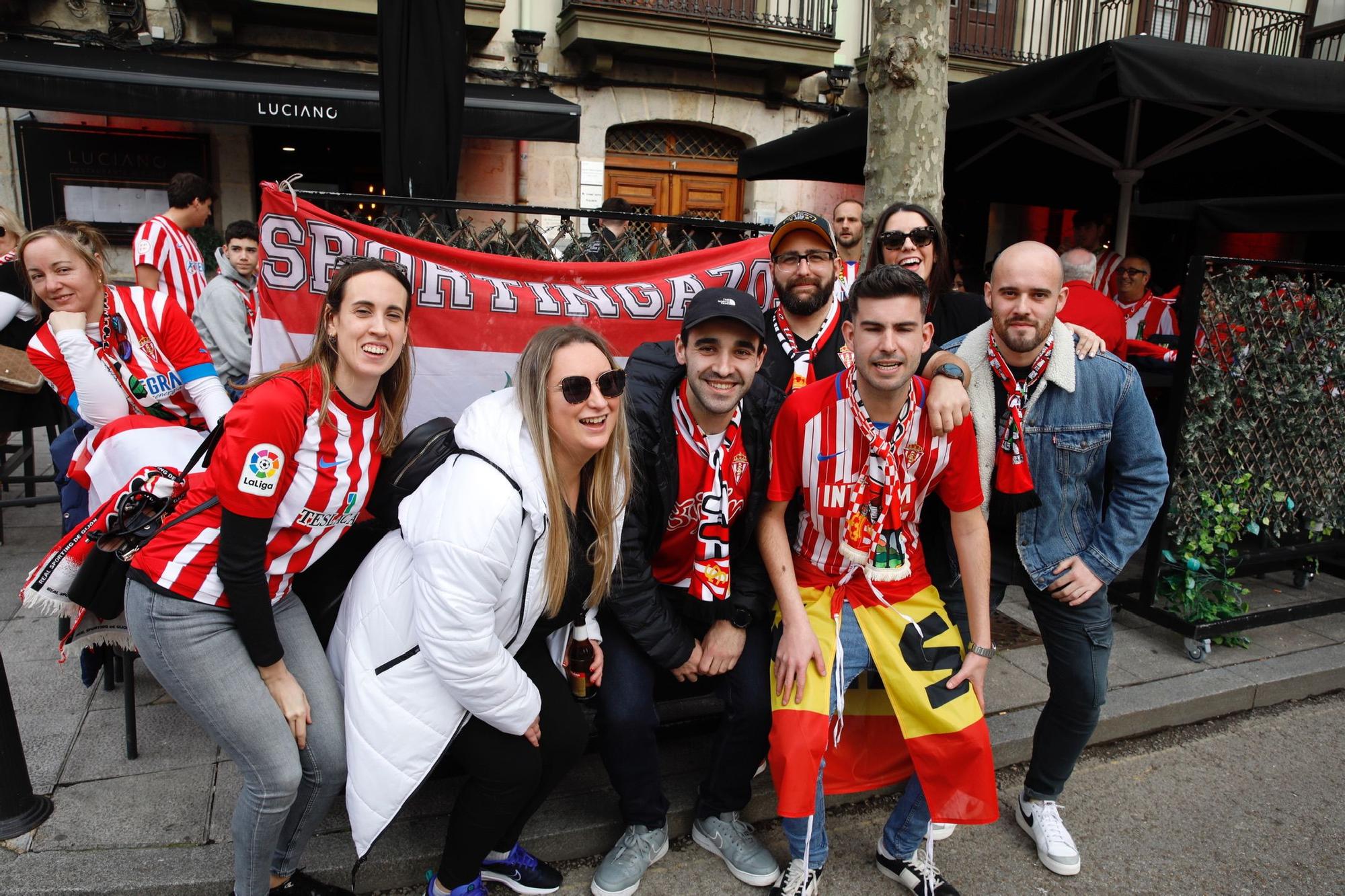 La Mareona del Sporting inunda el centro de Santander