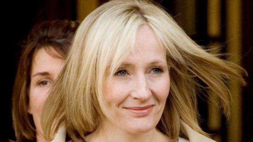 La escritora británica J.K. Rowling.