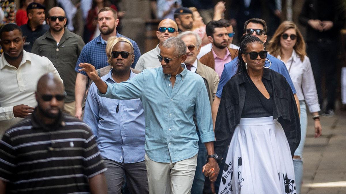 Obama y Spielberg, mañana de museos en Barcelona Obama y Spielberg, mañana de museos en Barcelona