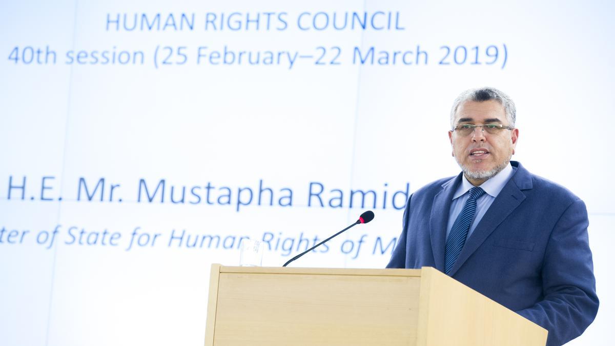 El ministro de Derechos Humanos de Marruecos, Mustafá Ramid