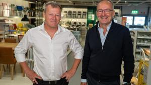 Juvencio Maeztu, a la derecha, y Jesper Brodin, a su izquierda